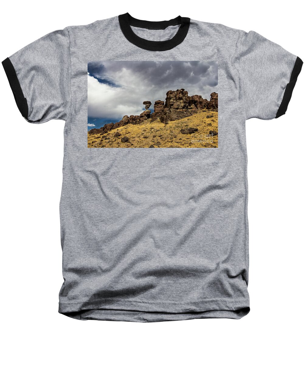 Boise Idaho Baseball T-Shirt featuring the photograph Balanced Rock Idaho Journey Landscape Photography by Kaylyn Franks by Kaylyn Franks