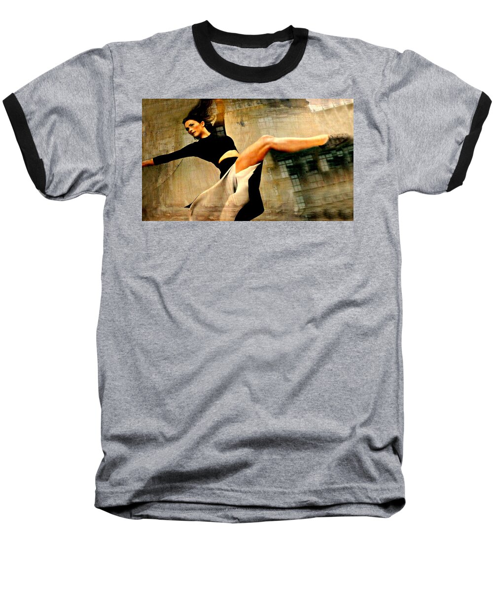 Nyc Baseball T-Shirt featuring the photograph Ballet Windows by Diana Angstadt