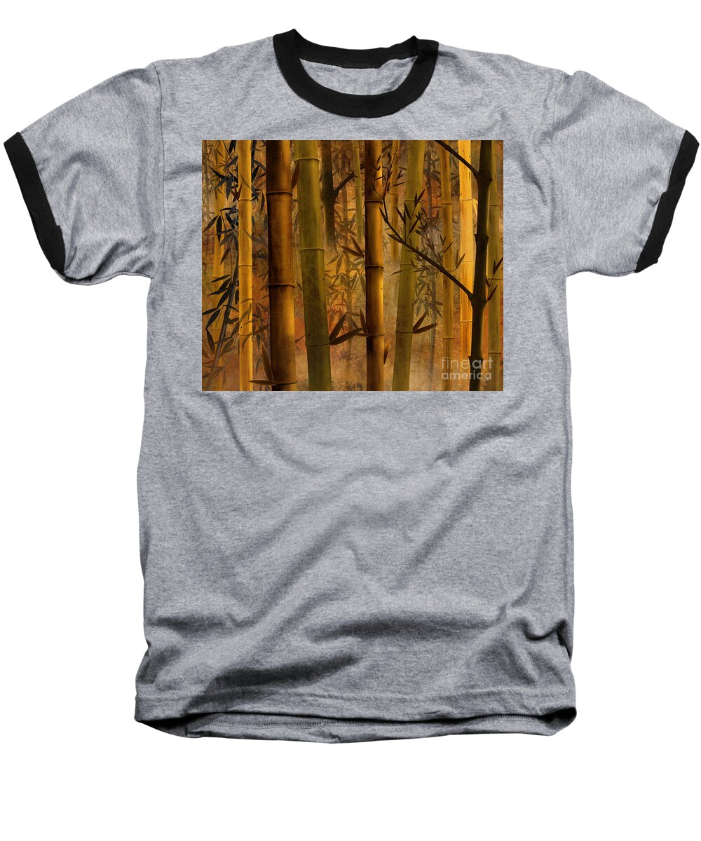 Bamboo Baseball T-Shirt featuring the digital art Bamboo Heaven by Peter Awax