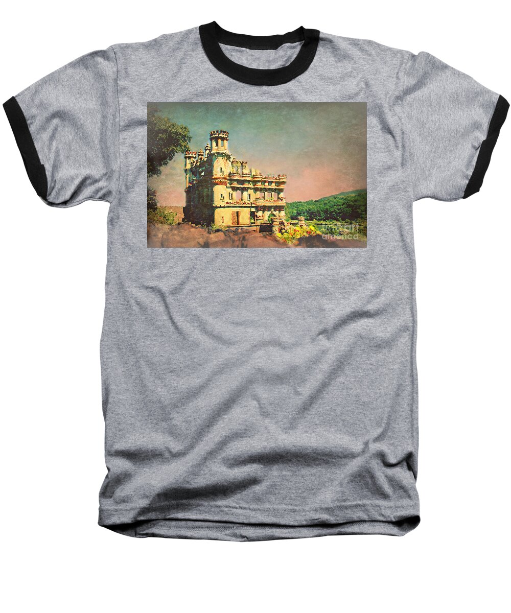 Bannerman Castle Baseball T-Shirt featuring the photograph Bannerman Castle On The Hudson River New York by Beth Ferris Sale