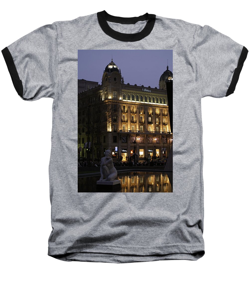 Barcelona Baseball T-Shirt featuring the photograph Barcelona Spain by Henri Irizarri