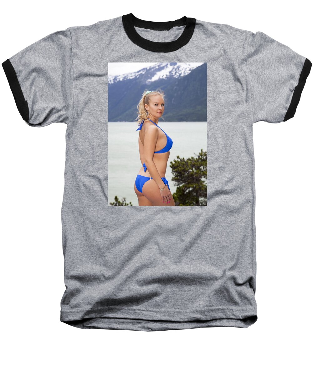 Girl Baseball T-Shirt featuring the photograph Beach Season In Alaska by Ramunas Bruzas