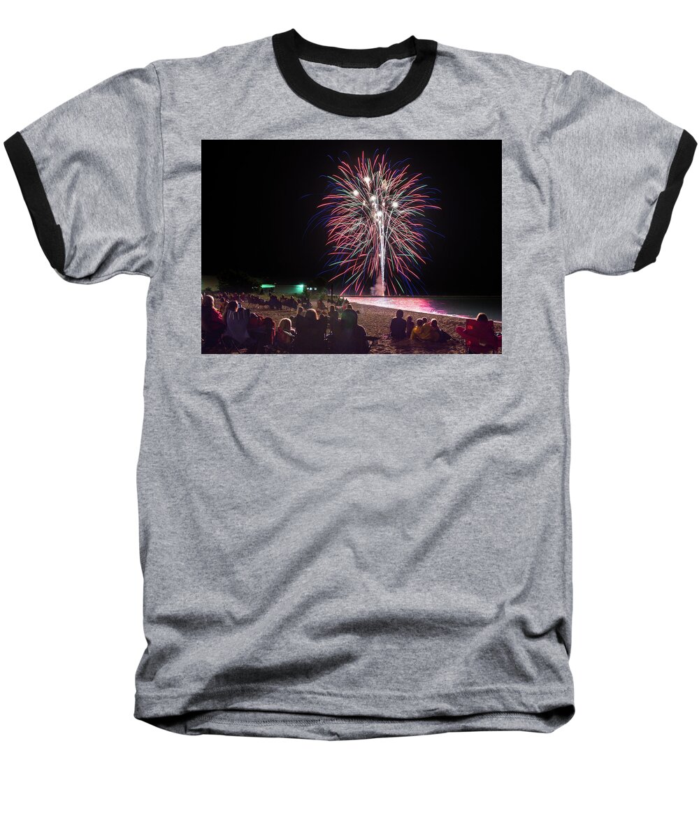 Bill Pevlor Baseball T-Shirt featuring the photograph Beachside Spectacular by Bill Pevlor