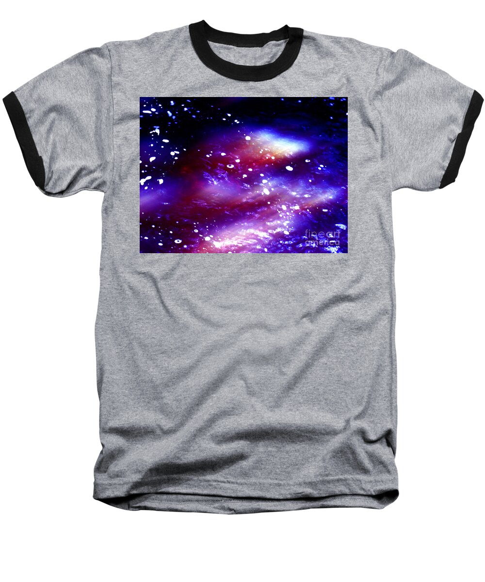 Abstract Baseball T-Shirt featuring the photograph Beaming Light by Sybil Staples