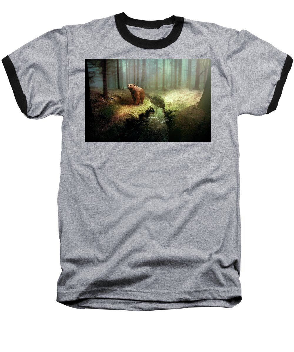 Bear Baseball T-Shirt featuring the photograph Bear Mountain Fantasy by David Dehner