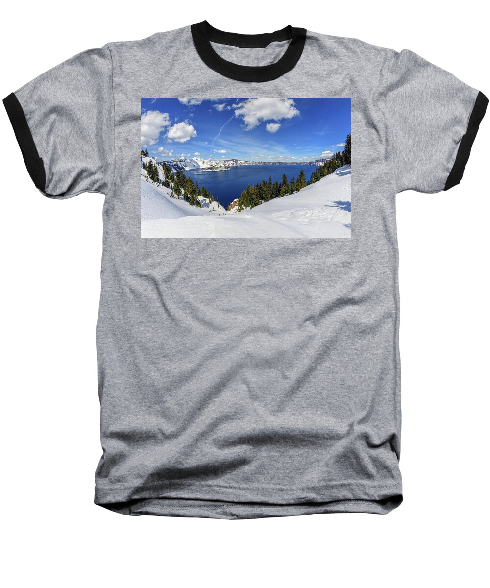 Mark Whitt Baseball T-Shirt featuring the photograph Beautiful Crater Lake by Mark Whitt