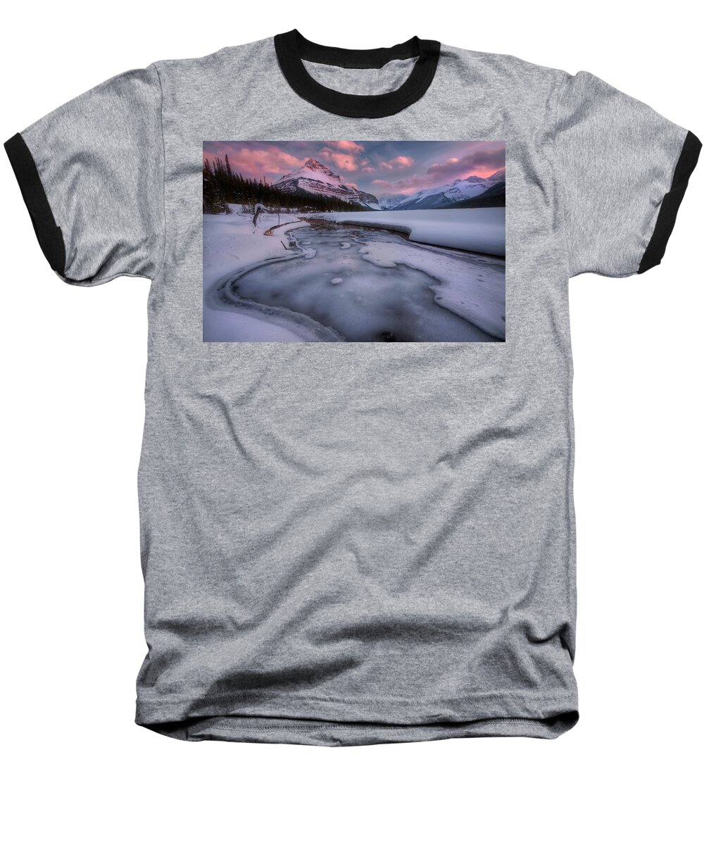 Jasper Baseball T-Shirt featuring the photograph Beauty Creek, Jasper National Park by Dan Jurak