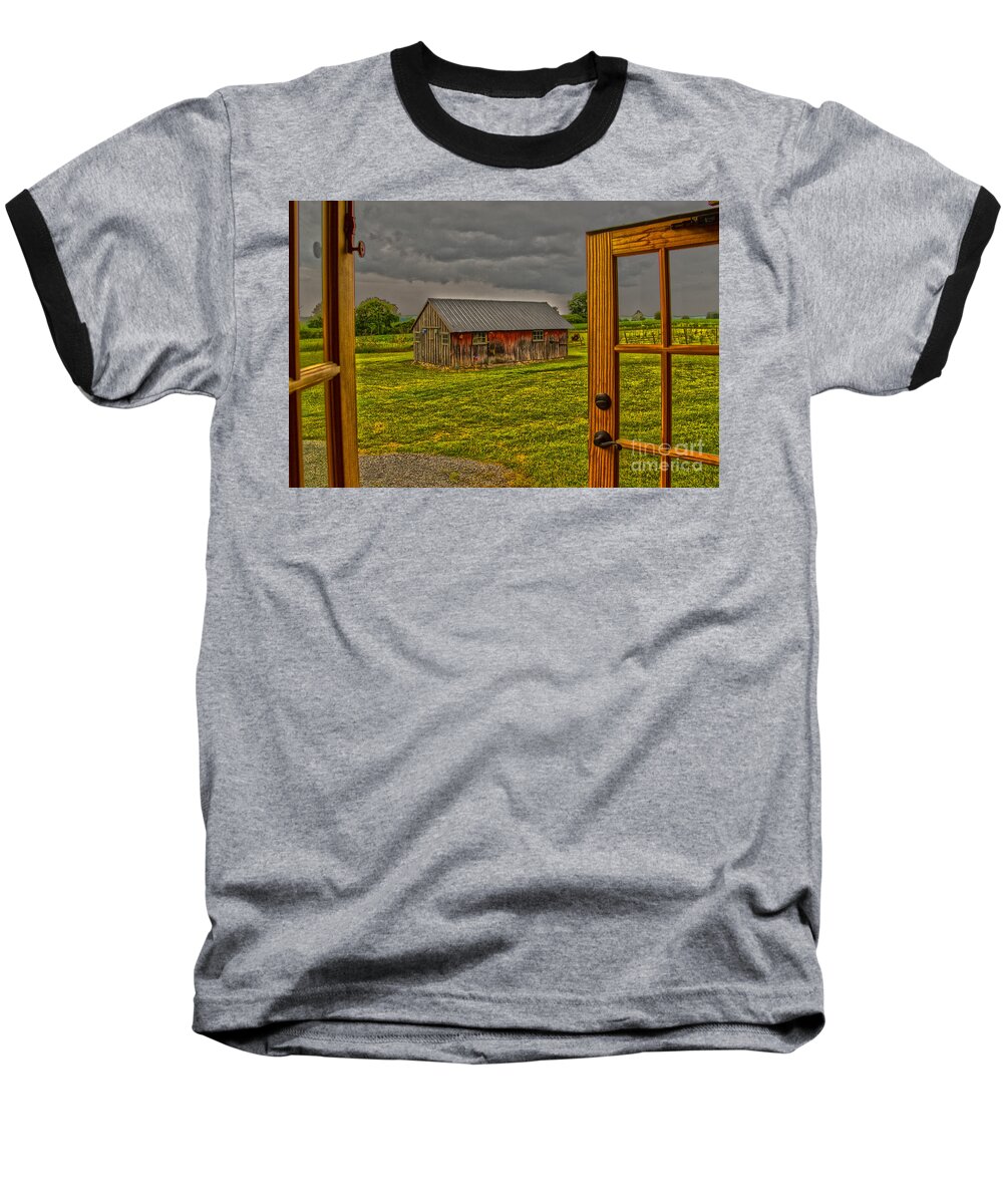 Door Baseball T-Shirt featuring the photograph Before the Storm by William Norton
