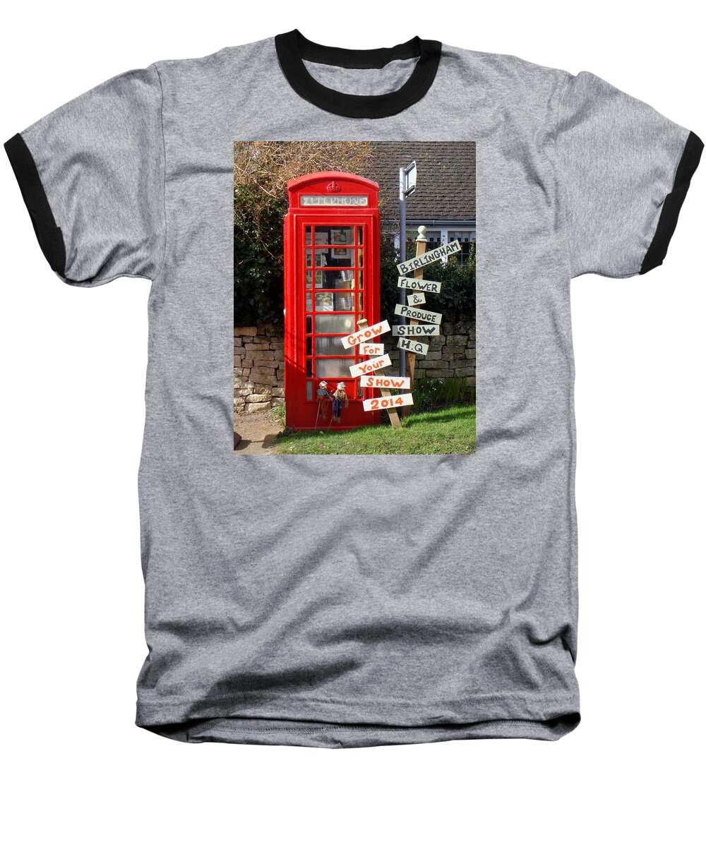 Telephone Baseball T-Shirt featuring the photograph Before the Web by Roberto Alamino