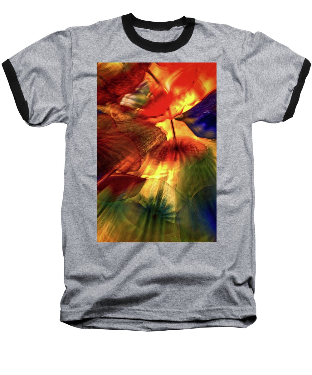 Las Vegas Baseball T-Shirt featuring the photograph Bellagio Ceiling Sculpture Abstract by Stuart Litoff