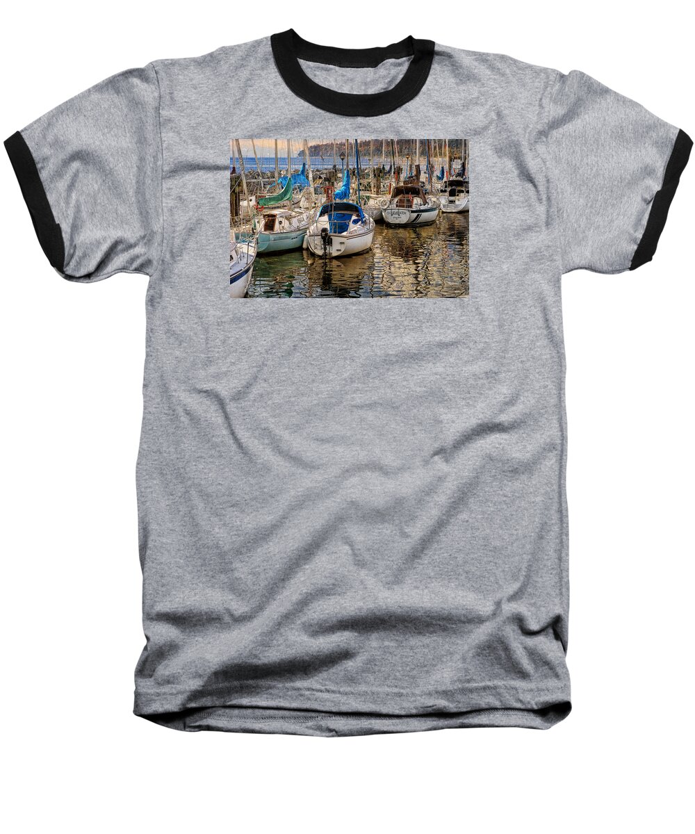 Boat Baseball T-Shirt featuring the photograph Berthed by Ed Hall