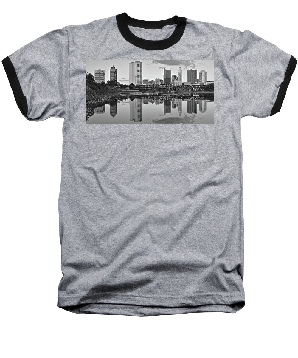 Columbus Baseball T-Shirt featuring the photograph Best Columbus Black and White by Frozen in Time Fine Art Photography