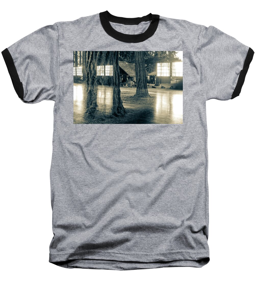 Abstract Baseball T-Shirt featuring the photograph Between Places I I by Ronda Broatch