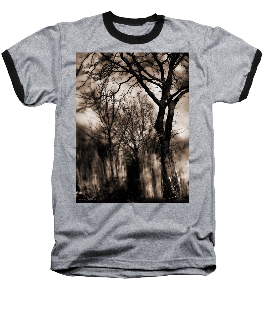 Tree Baseball T-Shirt featuring the photograph Beyond Twilight by Lauren Radke