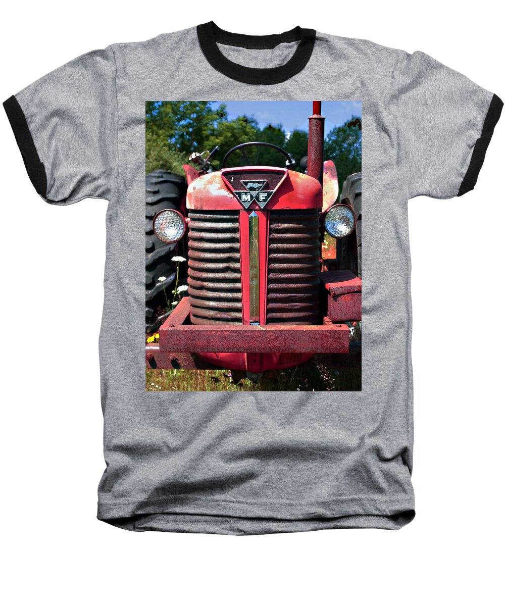 Tractor Baseball T-Shirt featuring the photograph Big M - F by Bob Johnson