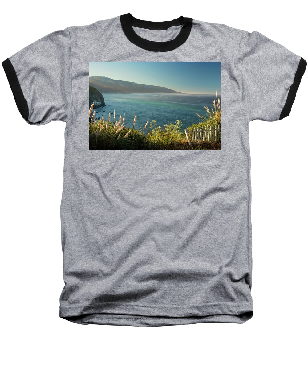  Baseball T-Shirt featuring the photograph Big Sur at Lucia, CA by Dana Sohr
