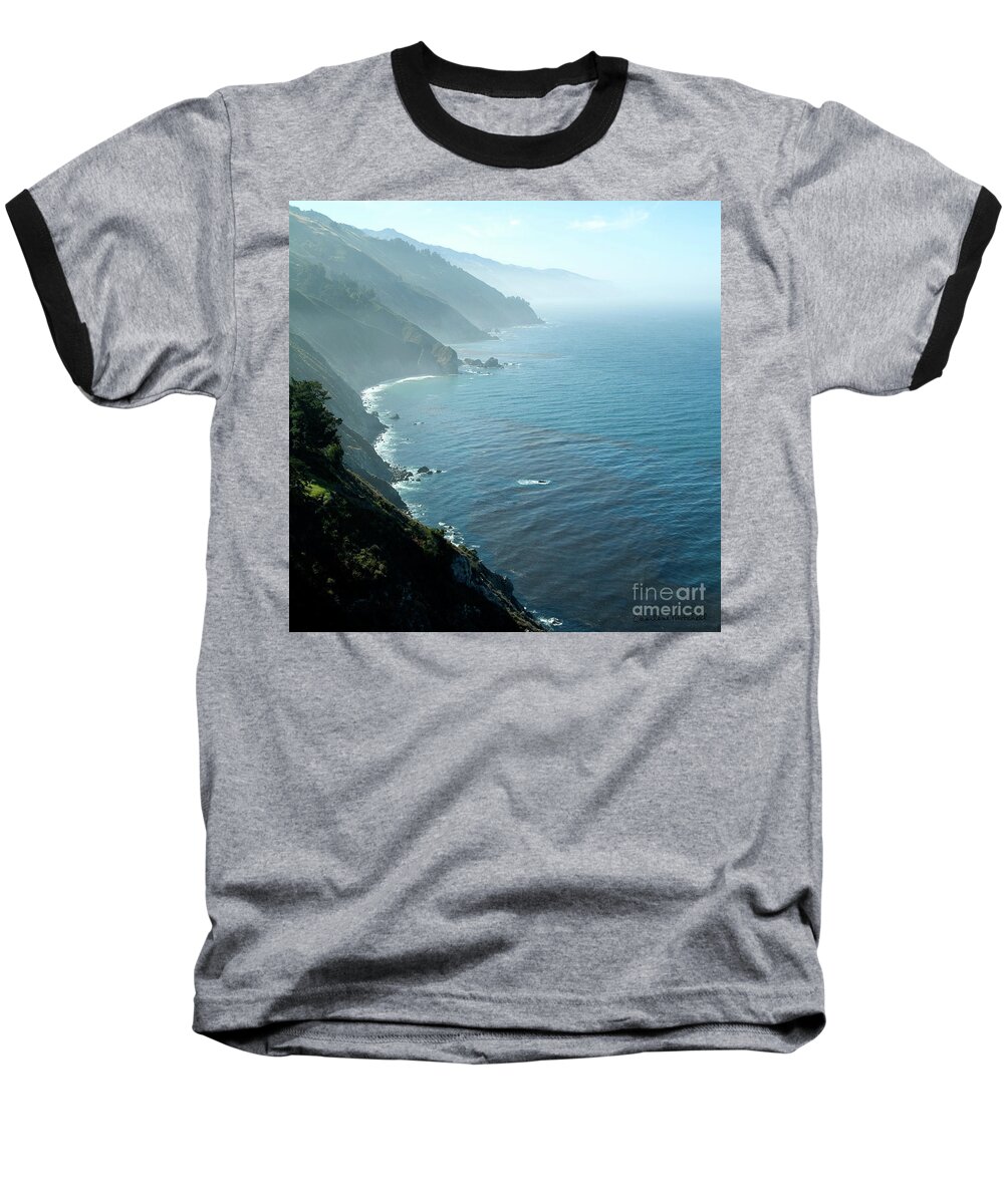 Big Sur Baseball T-Shirt featuring the photograph Big Sur Majesty by Charlene Mitchell
