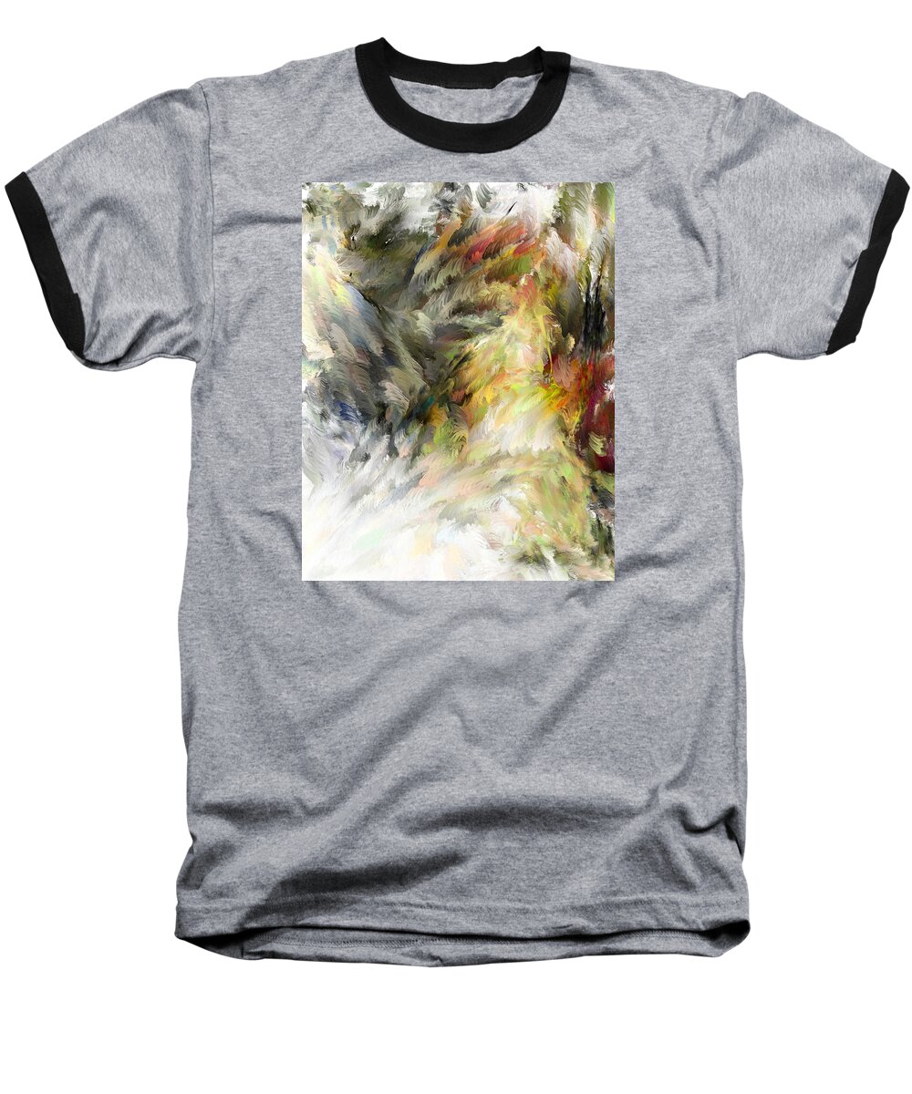 Feathers Baseball T-Shirt featuring the digital art Birth of Feathers by Dale Stillman