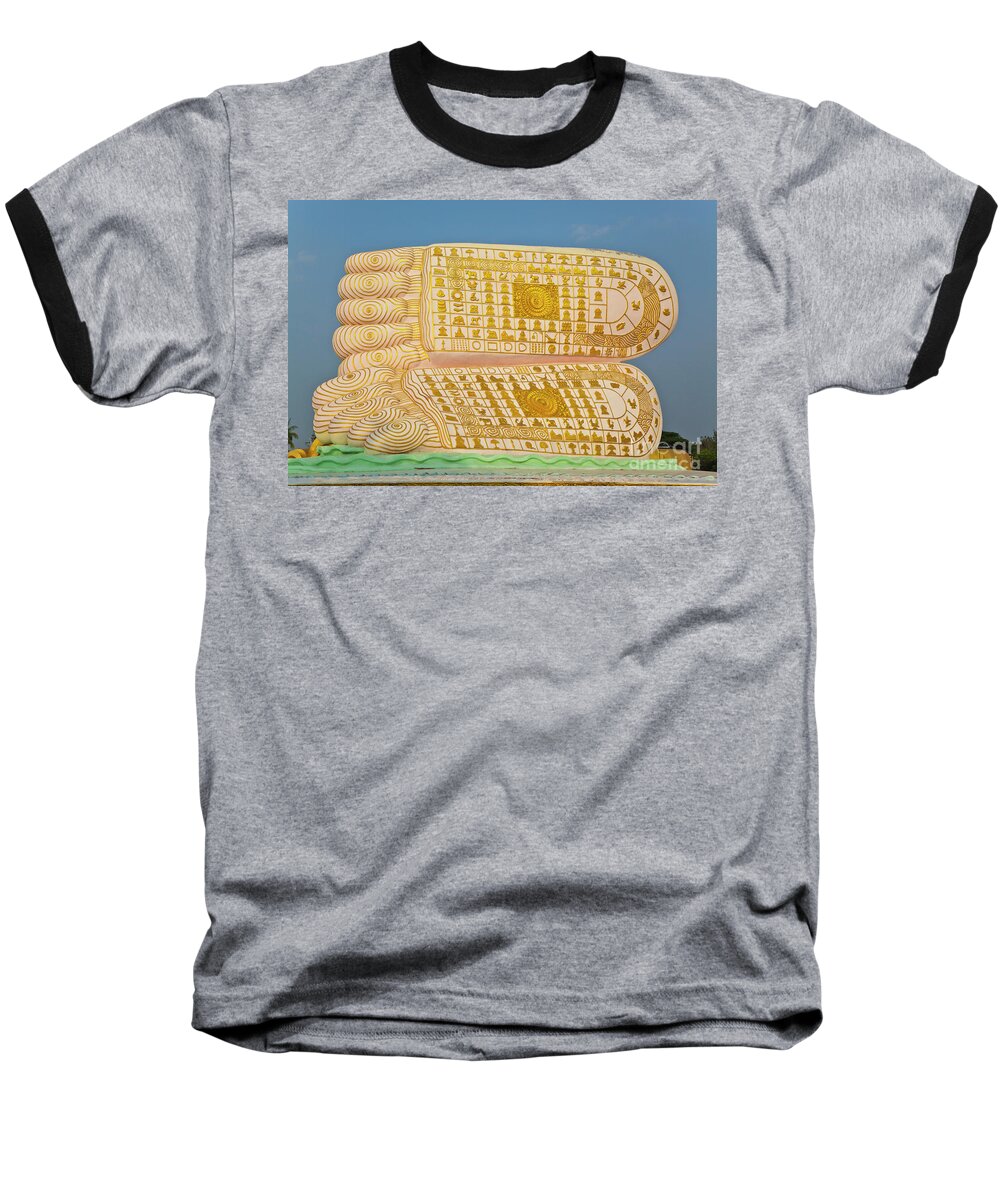 Buddha Baseball T-Shirt featuring the photograph Biurma_d1831 by Craig Lovell