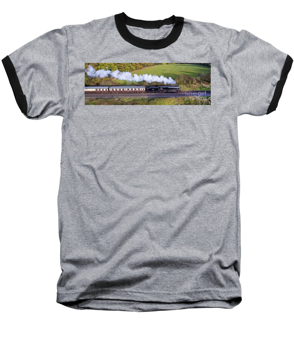 Black 5 Baseball T-Shirt featuring the photograph Black 5 45305 2 by Steev Stamford