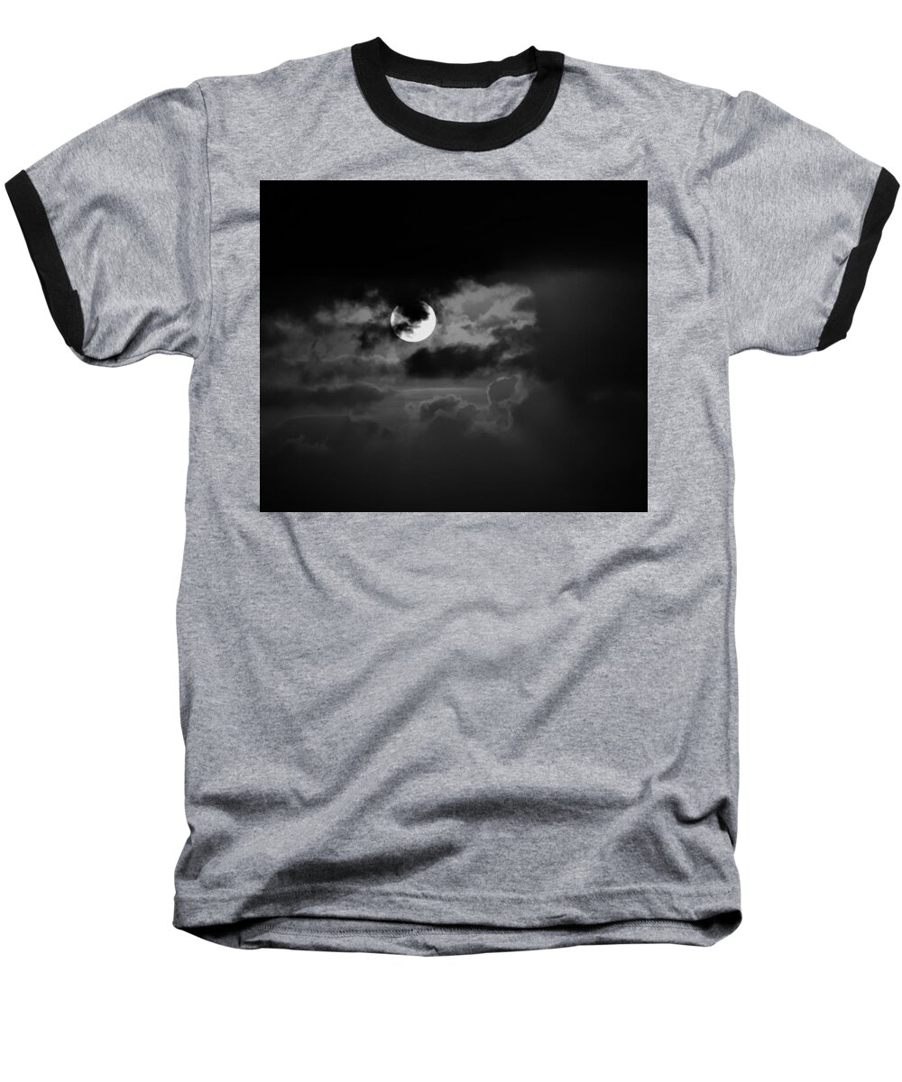 Sunset Baseball T-Shirt featuring the photograph Black and Grey by John Glass