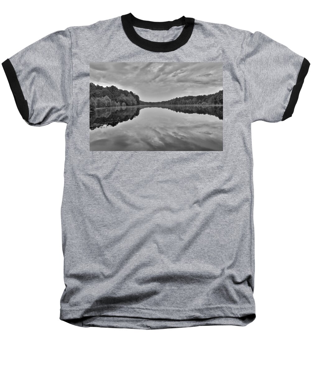 Black And White Baseball T-Shirt featuring the photograph Black and White 71 by Jimmy McDonald