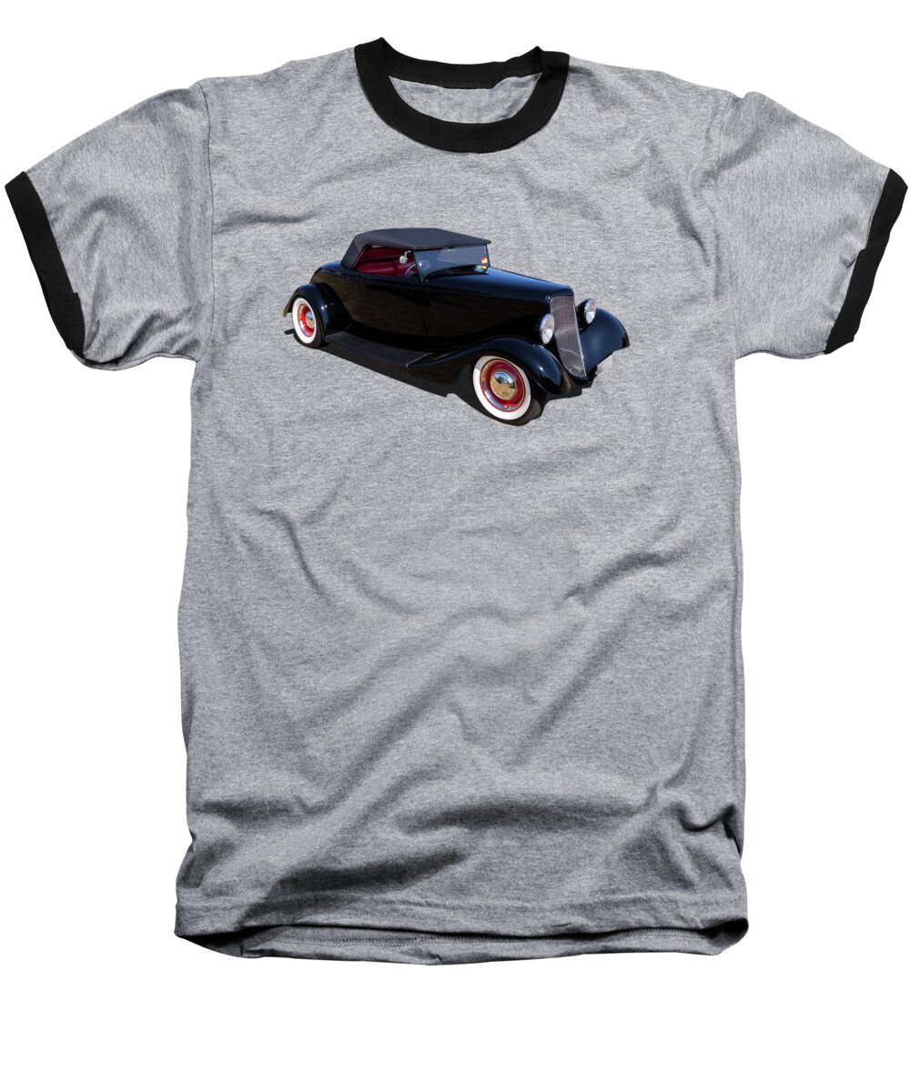 Car Baseball T-Shirt featuring the photograph Black in Back by Keith Hawley