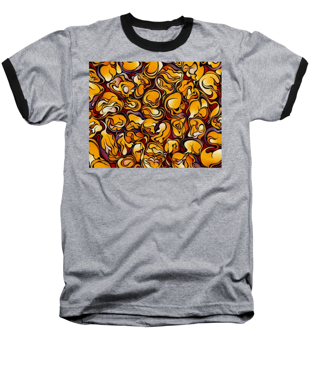 Blood Baseball T-Shirt featuring the painting Blood Corn by Amy Ferrari