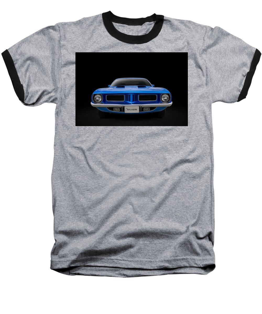 Car Baseball T-Shirt featuring the digital art Blue Fish by Douglas Pittman