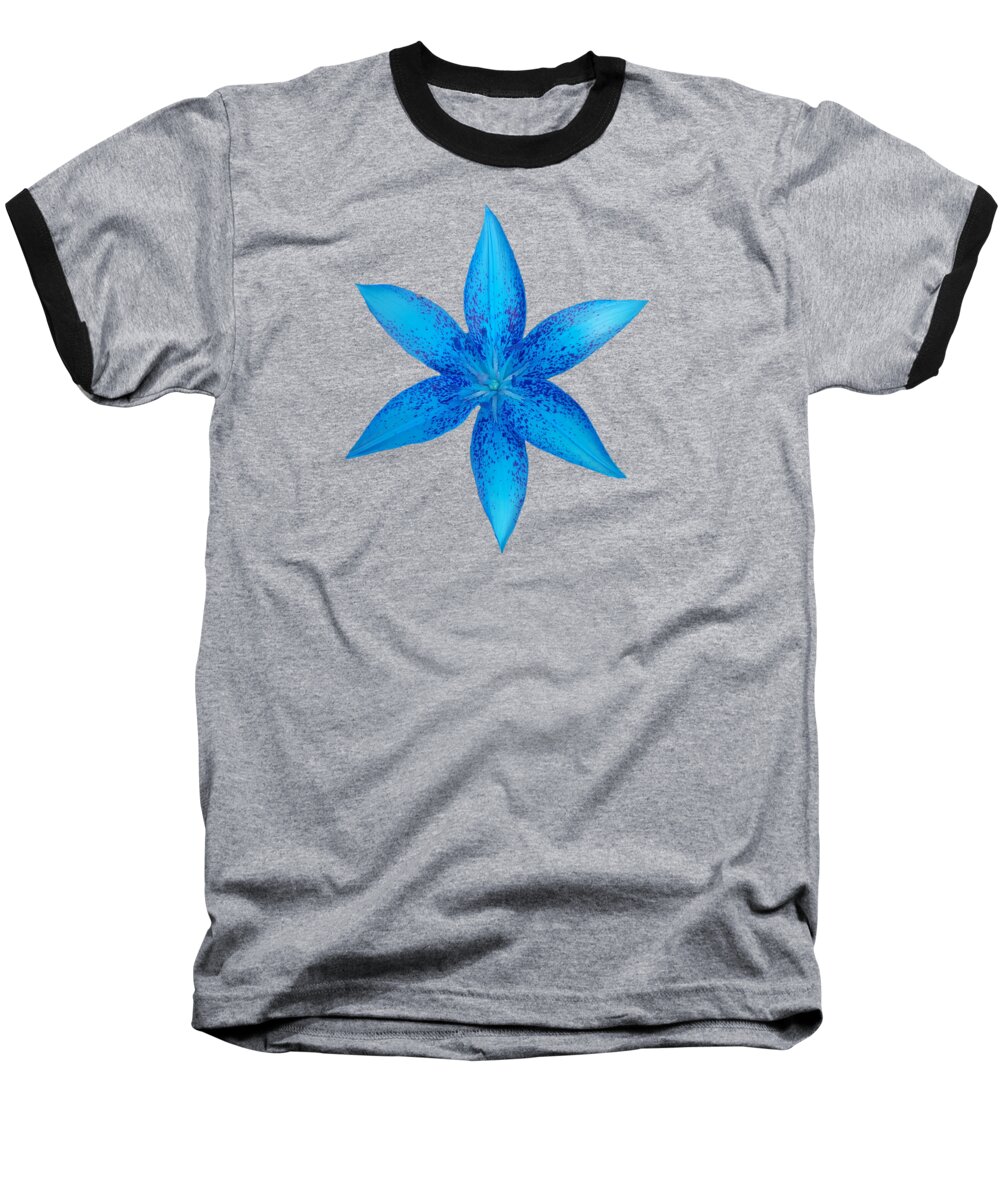 Blue Baseball T-Shirt featuring the photograph Blue Star by Rachel Hannah