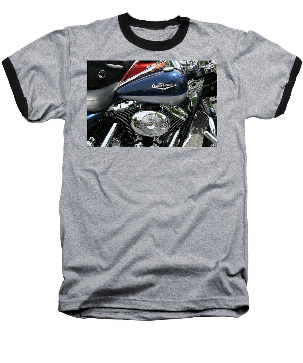 Motorcycles Baseball T-Shirt featuring the photograph Blues by Mark Alesse