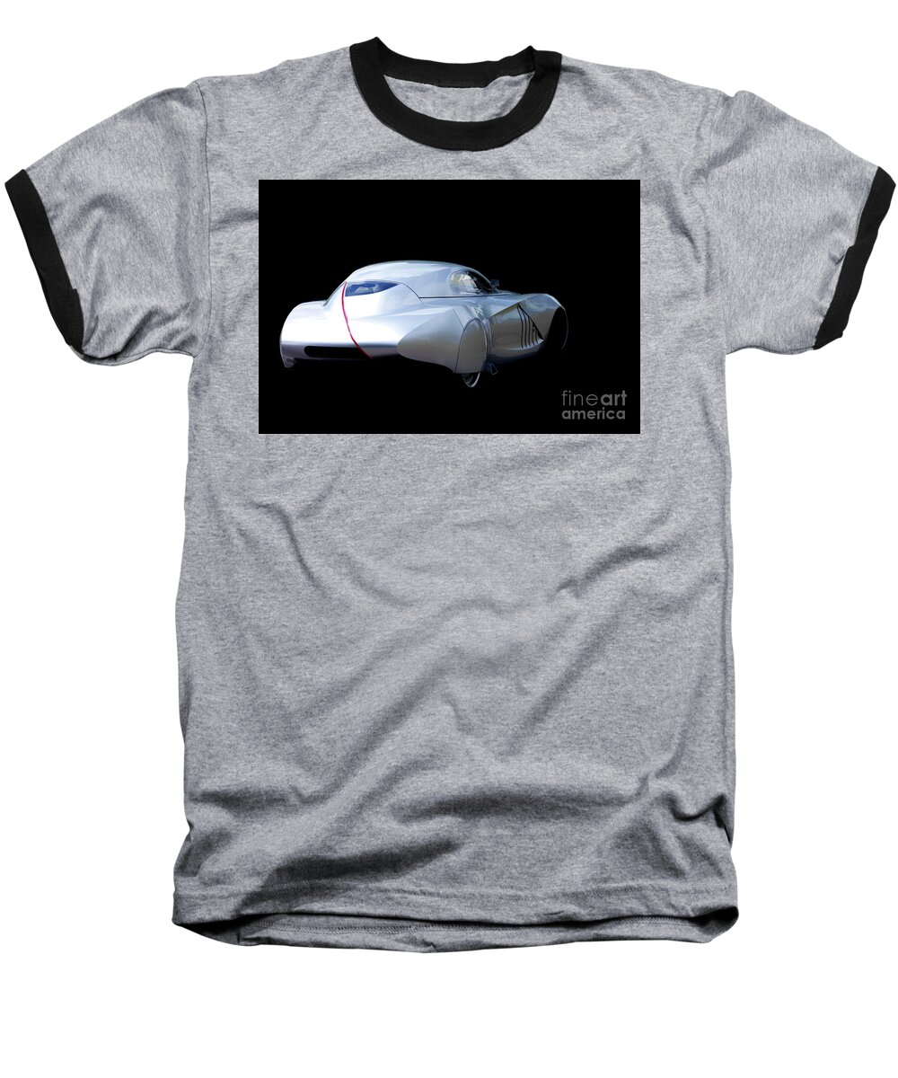 Bmw Baseball T-Shirt featuring the digital art BMW Mille Miglia Coupe Concept by Roger Lighterness