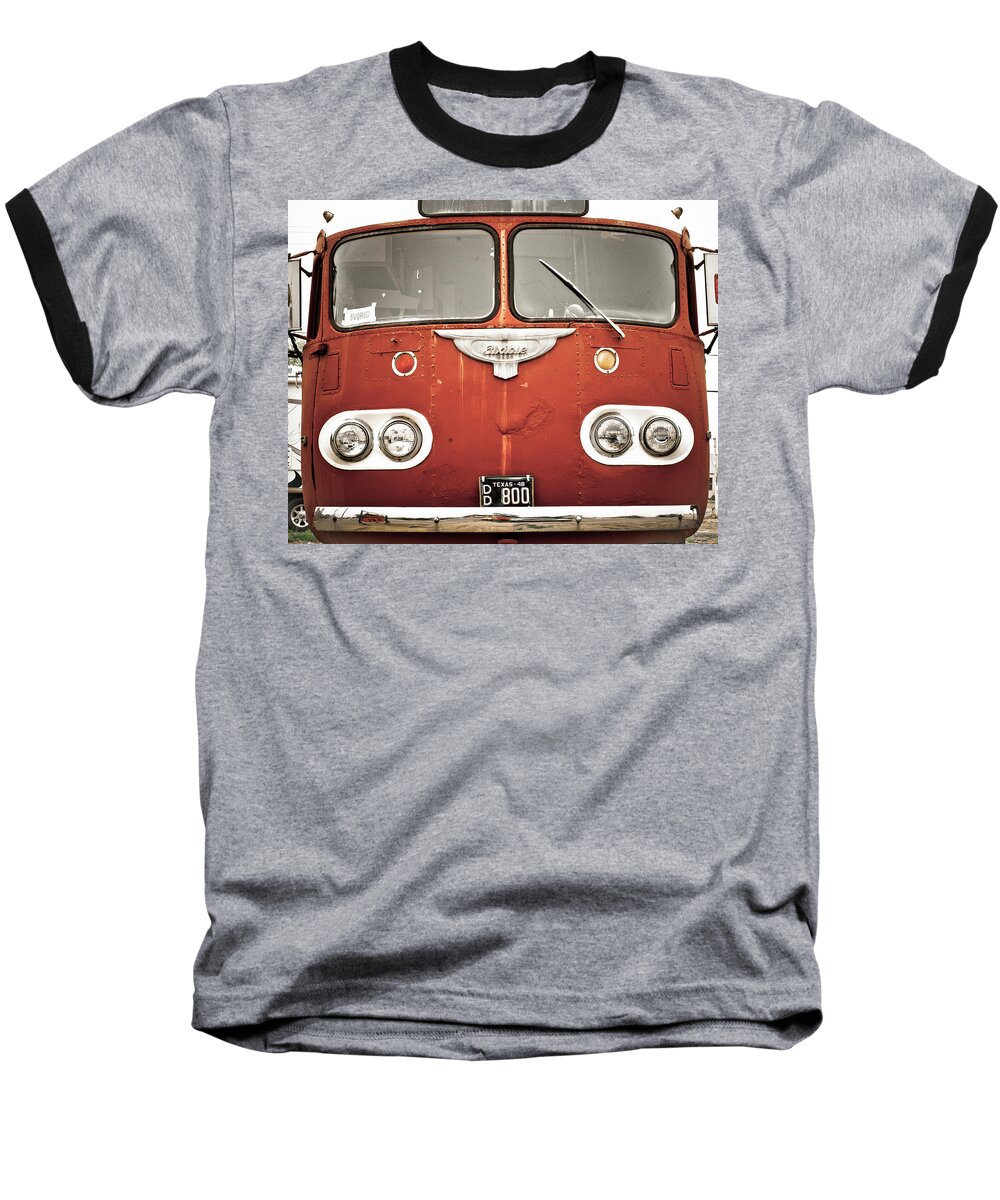 Bob Wills Baseball T-Shirt featuring the photograph Bob Wills Bus by Adam Reinhart