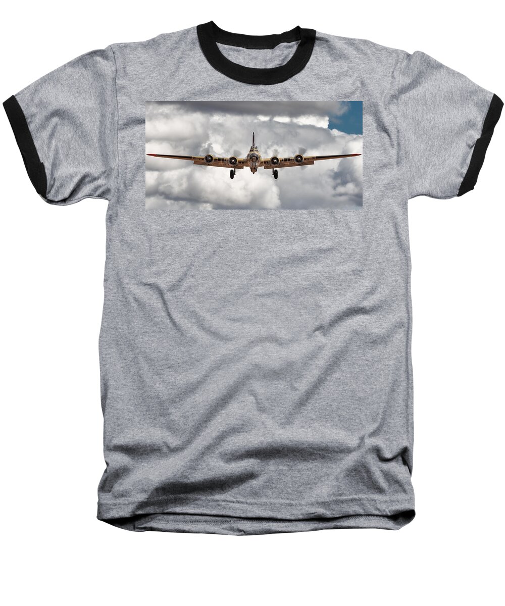 Boeing Baseball T-Shirt featuring the photograph Boeing Inbound by Jay Beckman