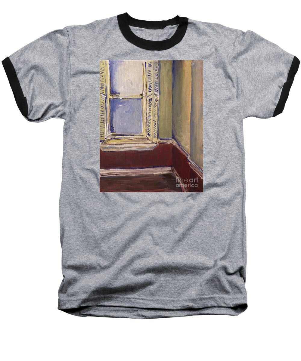 Room Baseball T-Shirt featuring the painting Bohemian Gallery, January 2007 by Joseph A Langley