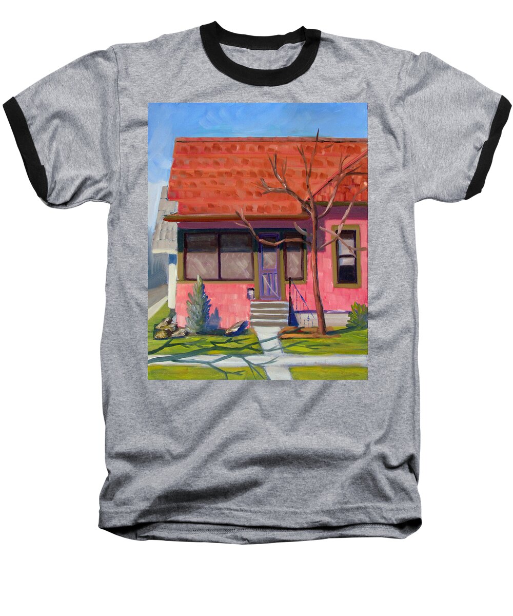 Boise Baseball T-Shirt featuring the painting Boise Ridenbaugh st 02 by Kevin Hughes