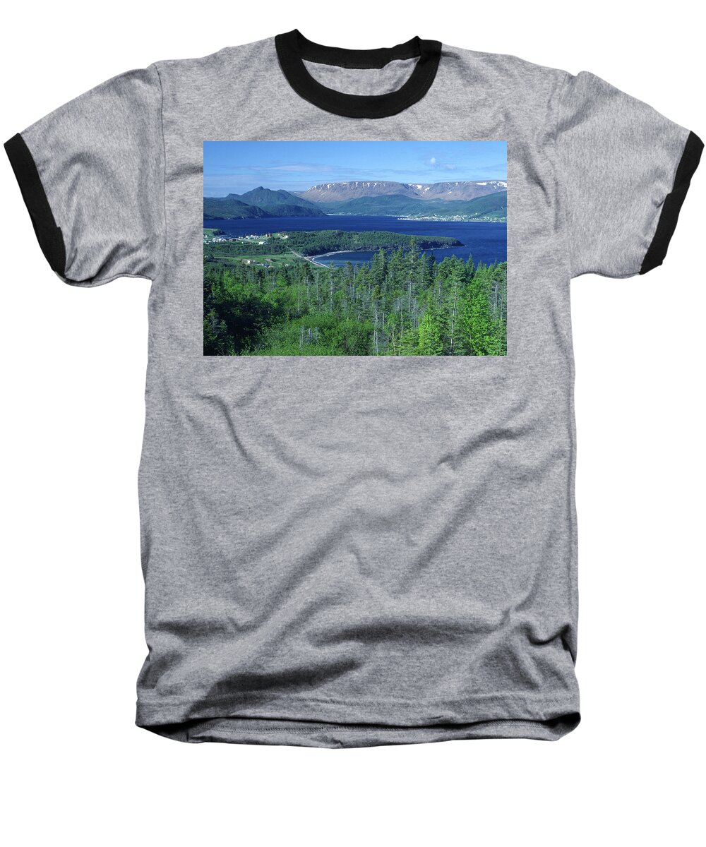 Canada Baseball T-Shirt featuring the photograph Bonne Bay, Newfoundland by Gary Corbett