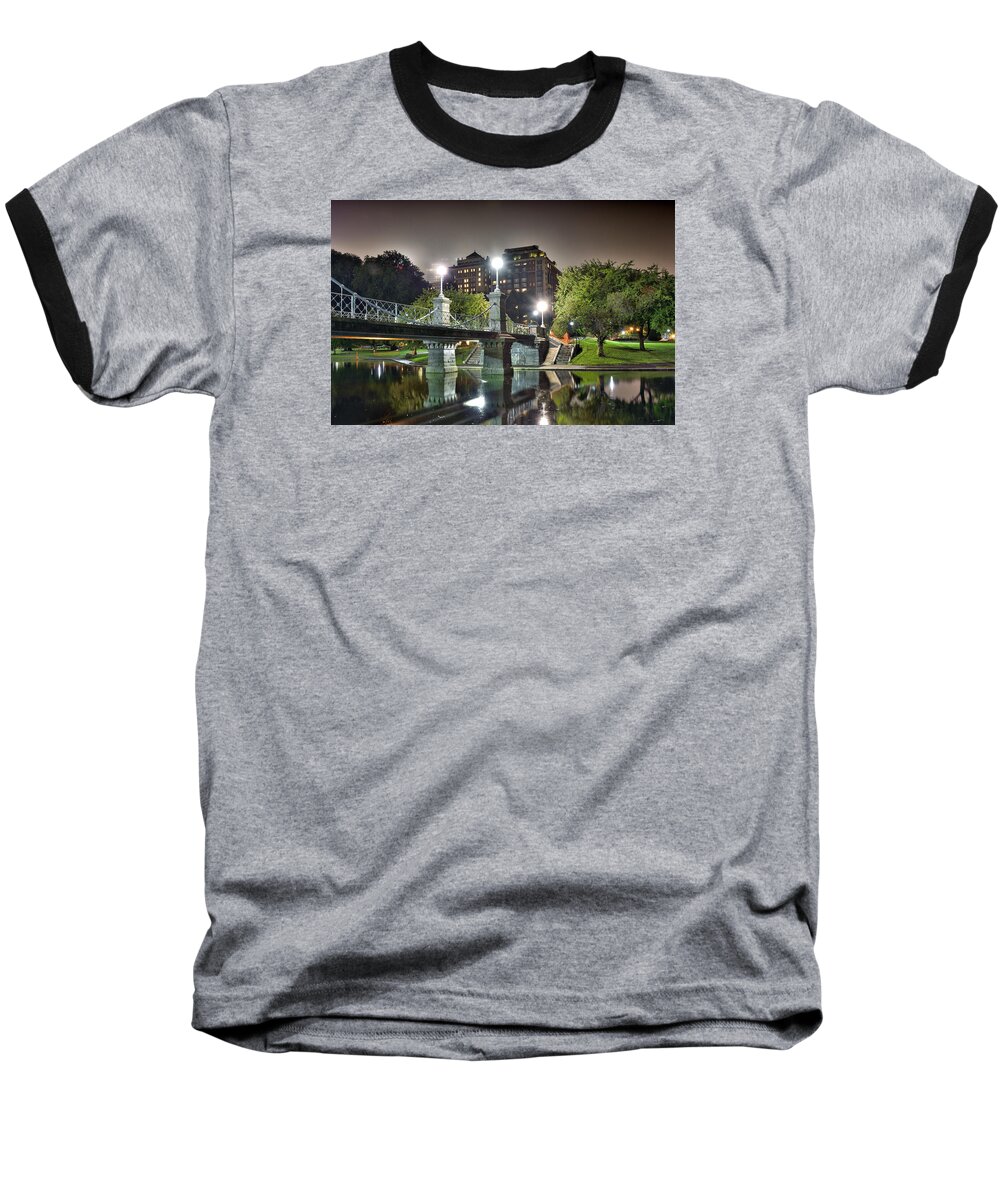 Boston Public Garden Baseball T-Shirt featuring the photograph Boston Public Garden by Brendan Reals