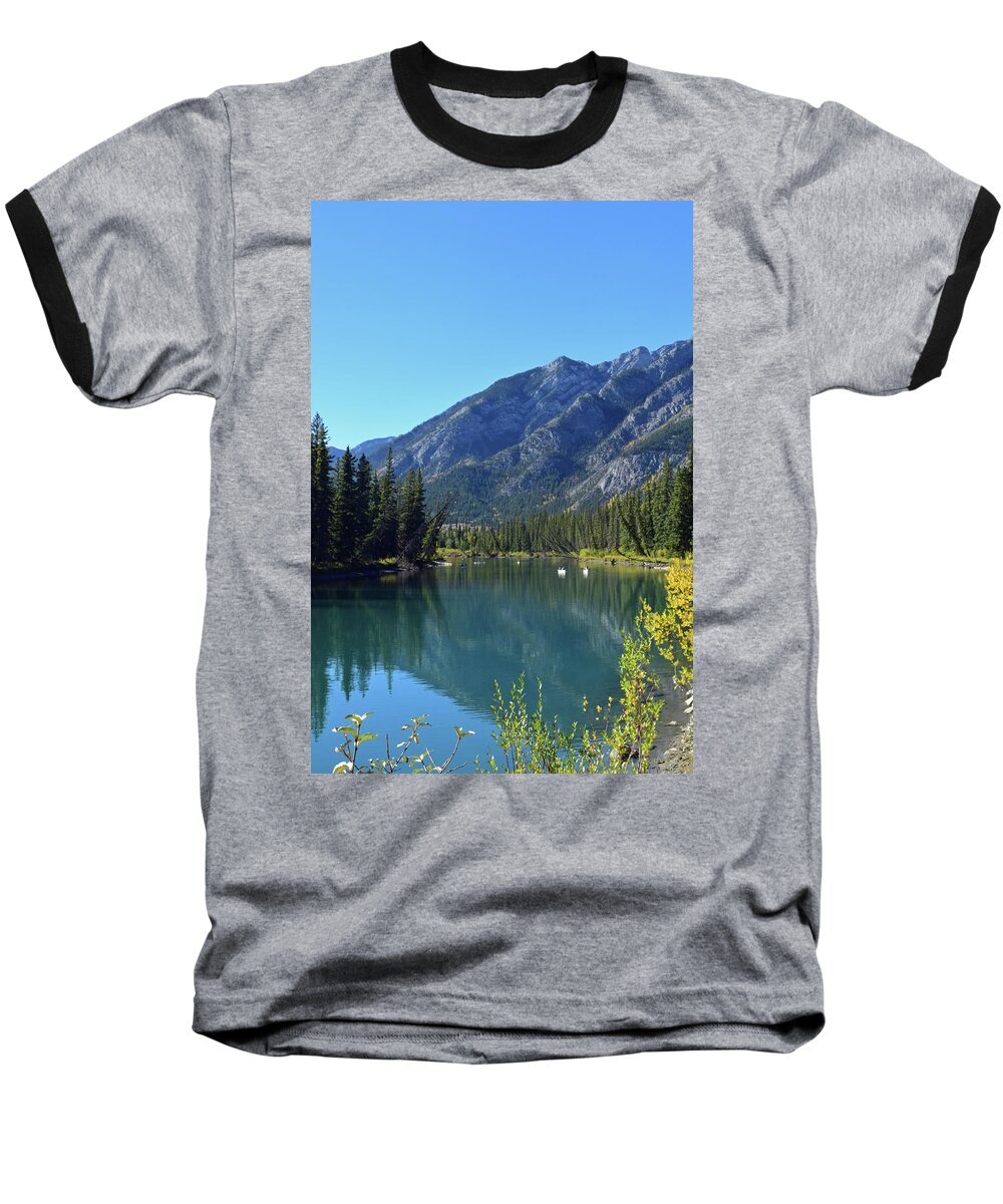 Bow River Baseball T-Shirt featuring the photograph Bow River No. 2-1 by Sandy Taylor