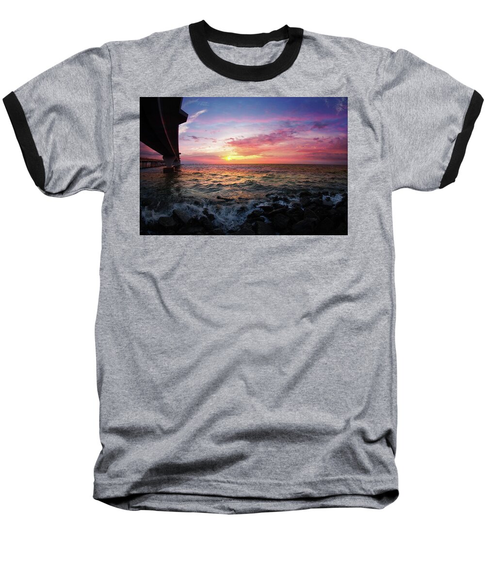 Bird Baseball T-Shirt featuring the photograph Breaking Dawn by Stoney Lawrentz