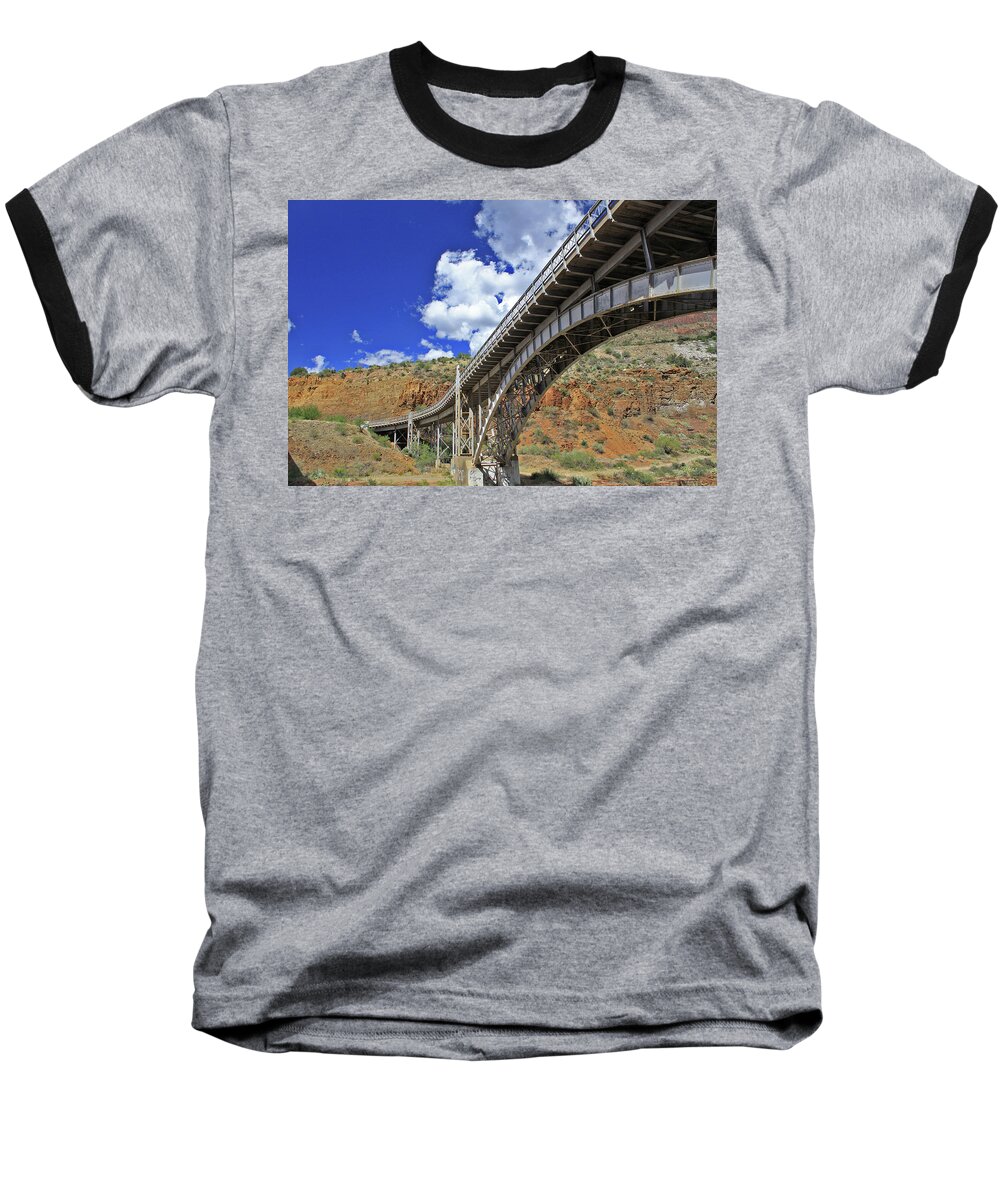 Bridge Baseball T-Shirt featuring the photograph Bridge to Yesteryear by Gary Kaylor