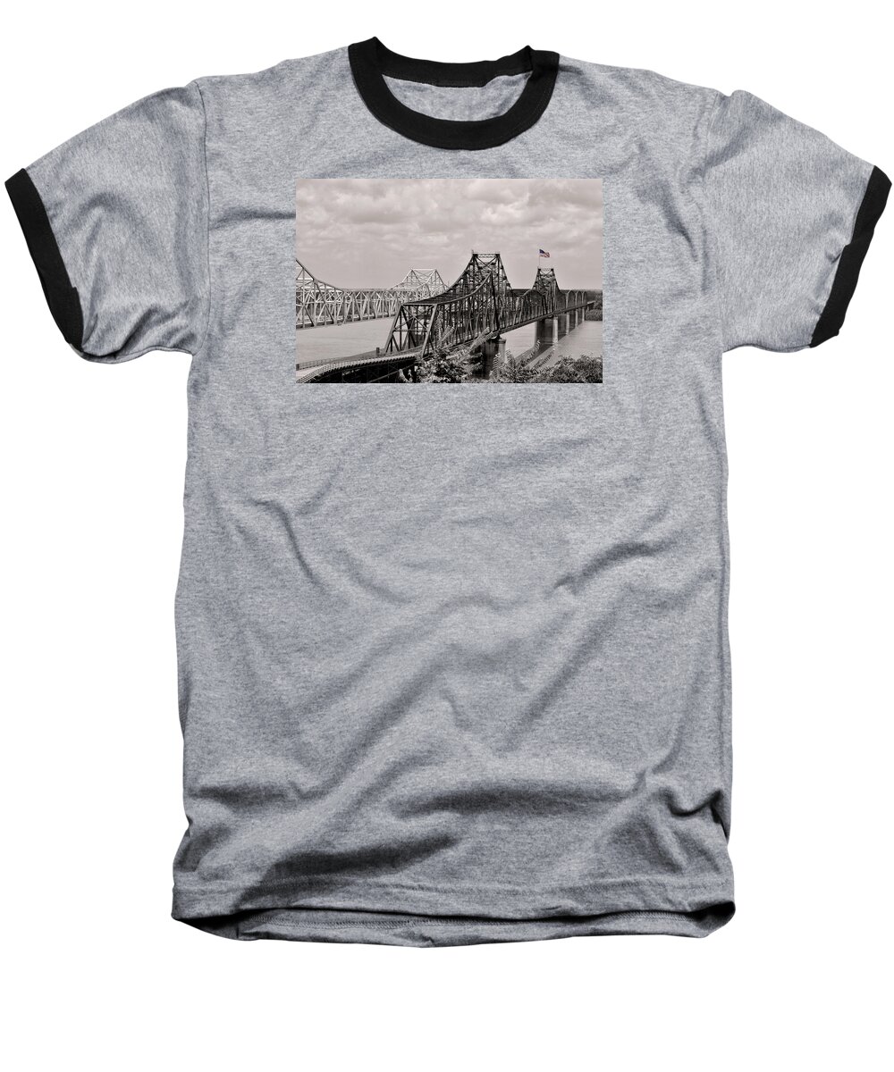 Vicksburg Mississippi Usa Baseball T-Shirt featuring the photograph Bridges at Vicksburg Mississippi by Don Spenner