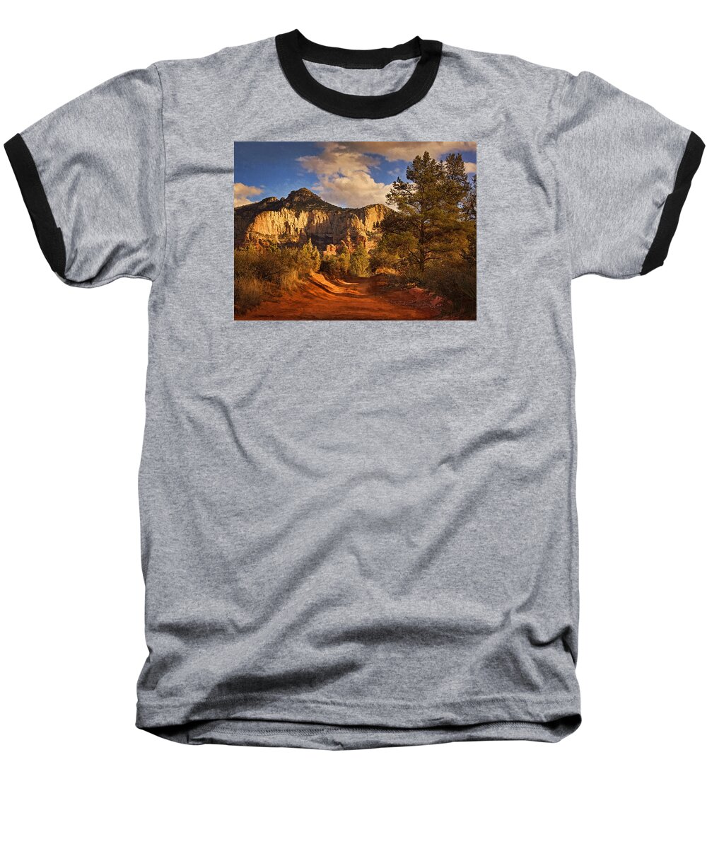 Broken Arrow Trail Baseball T-Shirt featuring the photograph Broken Arrow Trail Pnt by Theo O'Connor