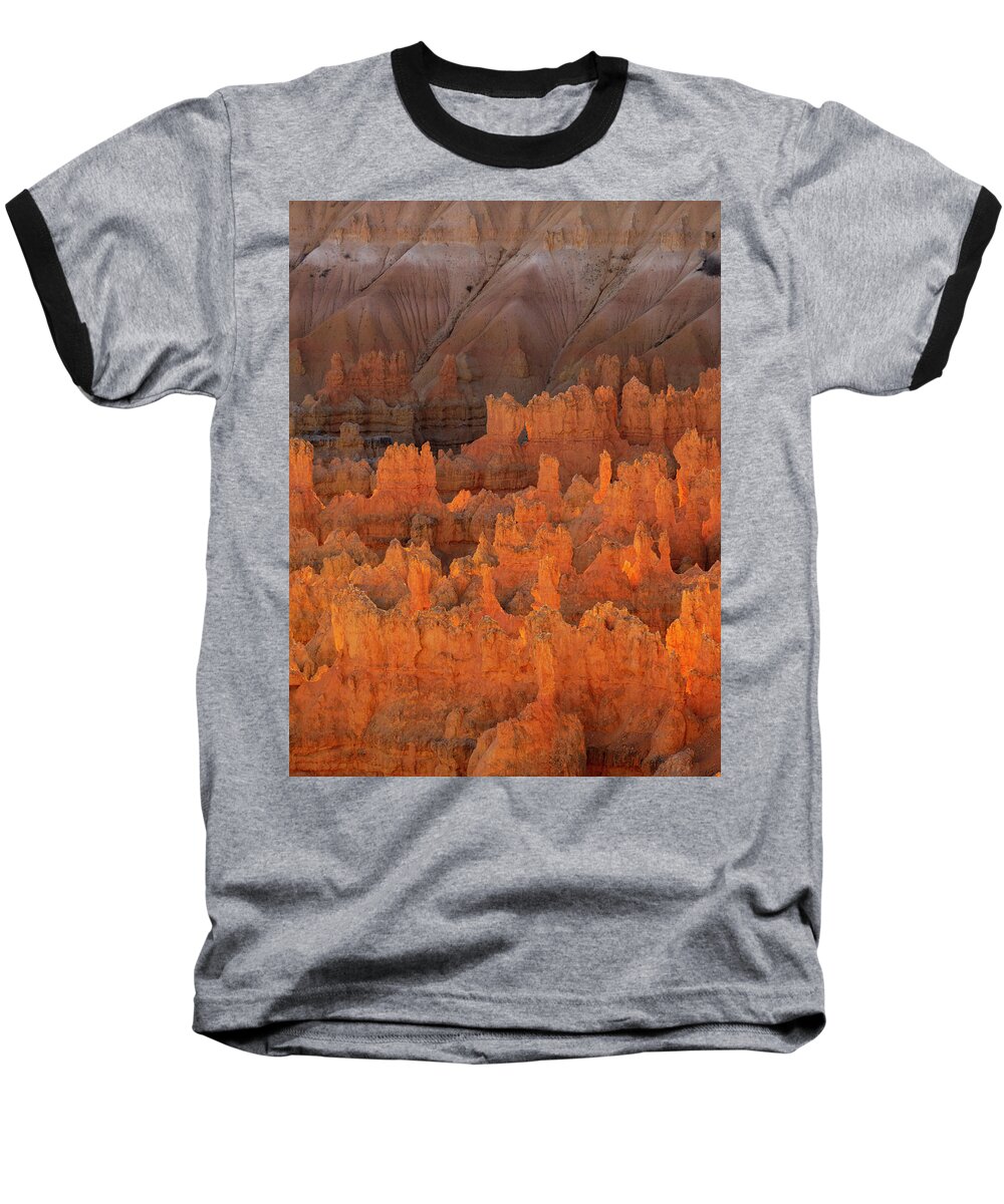 Bryce Baseball T-Shirt featuring the photograph Bryce Hoodoos by Emily Dickey