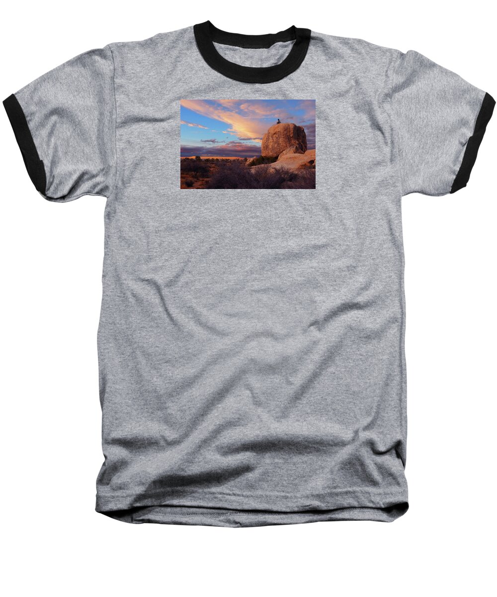 The Walkers Baseball T-Shirt featuring the photograph Burning Daylight by The Walkers