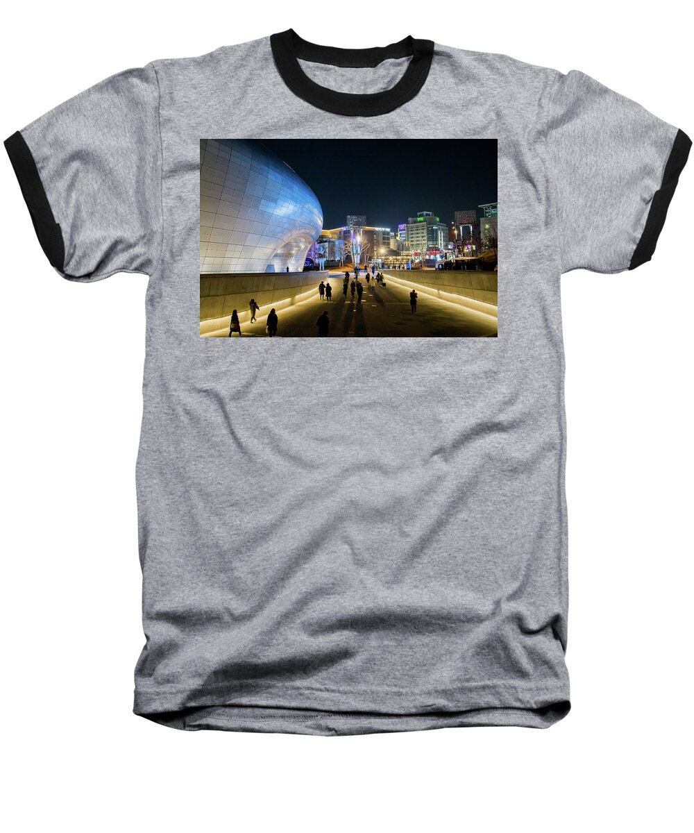Street Baseball T-Shirt featuring the photograph Busy Night by Hyuntae Kim