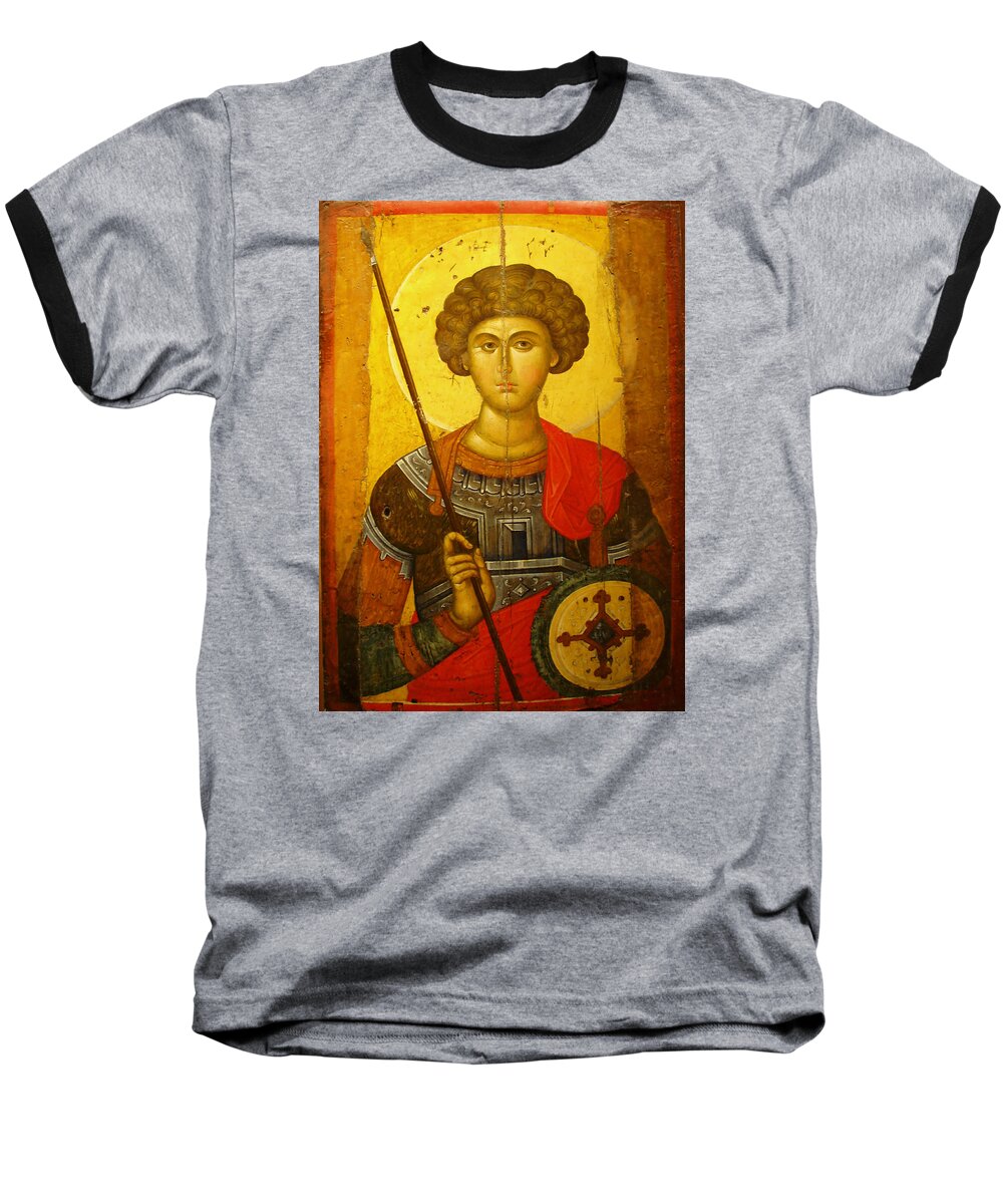 Byzantine Knight Baseball T-Shirt featuring the photograph Byzantine Knight by Ellen Henneke