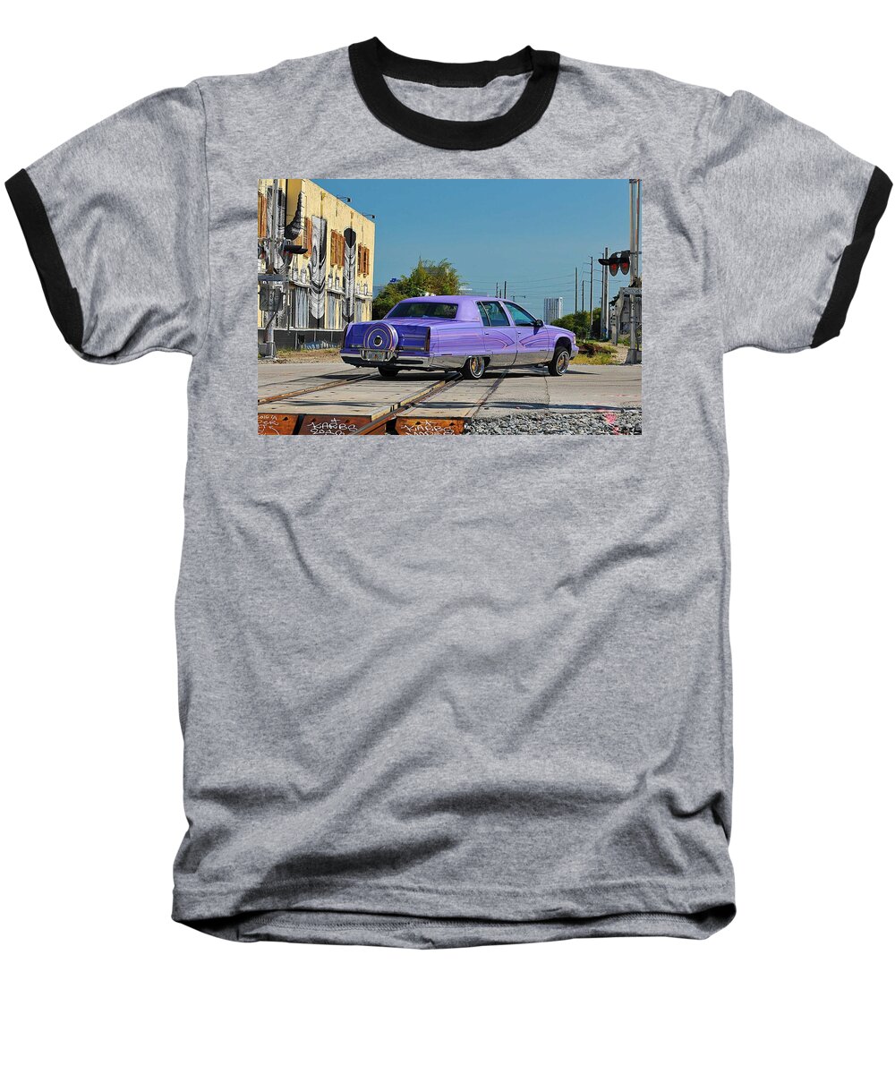 Cadillac Fleetwood Baseball T-Shirt featuring the photograph Cadillac Fleetwood by Jackie Russo