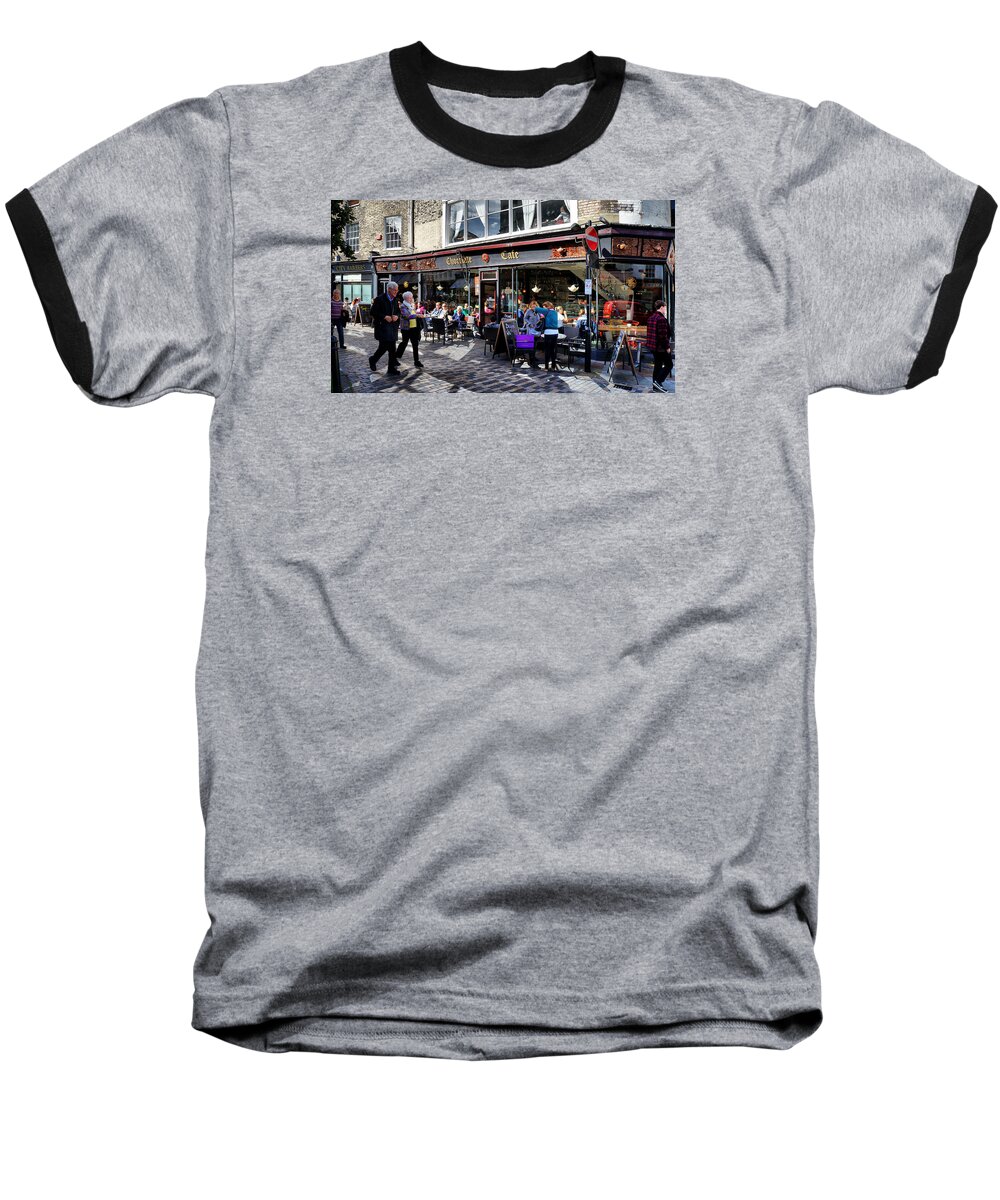People Baseball T-Shirt featuring the photograph Cafe by Pedro Fernandez