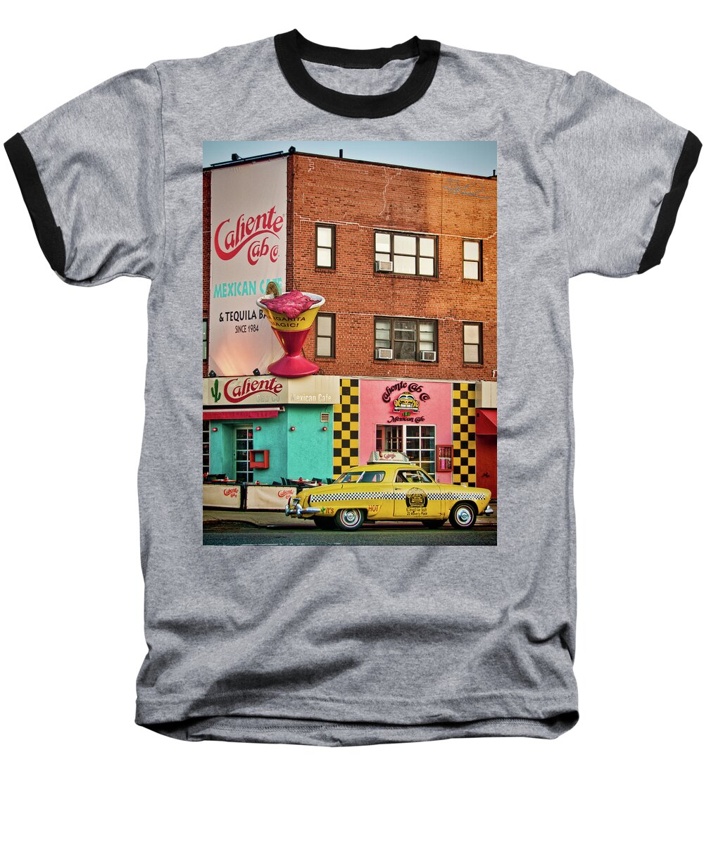 Caliente Cab Co Baseball T-Shirt featuring the photograph Caliente Cab by S Paul Sahm